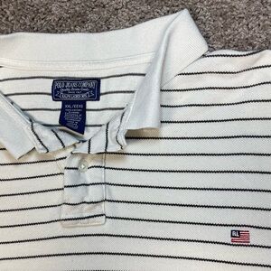Polo Ralph Lauren mens striped short sleeve shirt XXL preppy rugby casual cotton